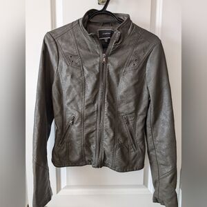 Le Chateau Faux Leather Blazer